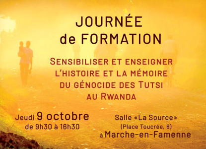 CiMéDé : Journée de formation : sensibiliser et enseigner l'histoire et la mémoire du génocide des Tutsi au Rwanda